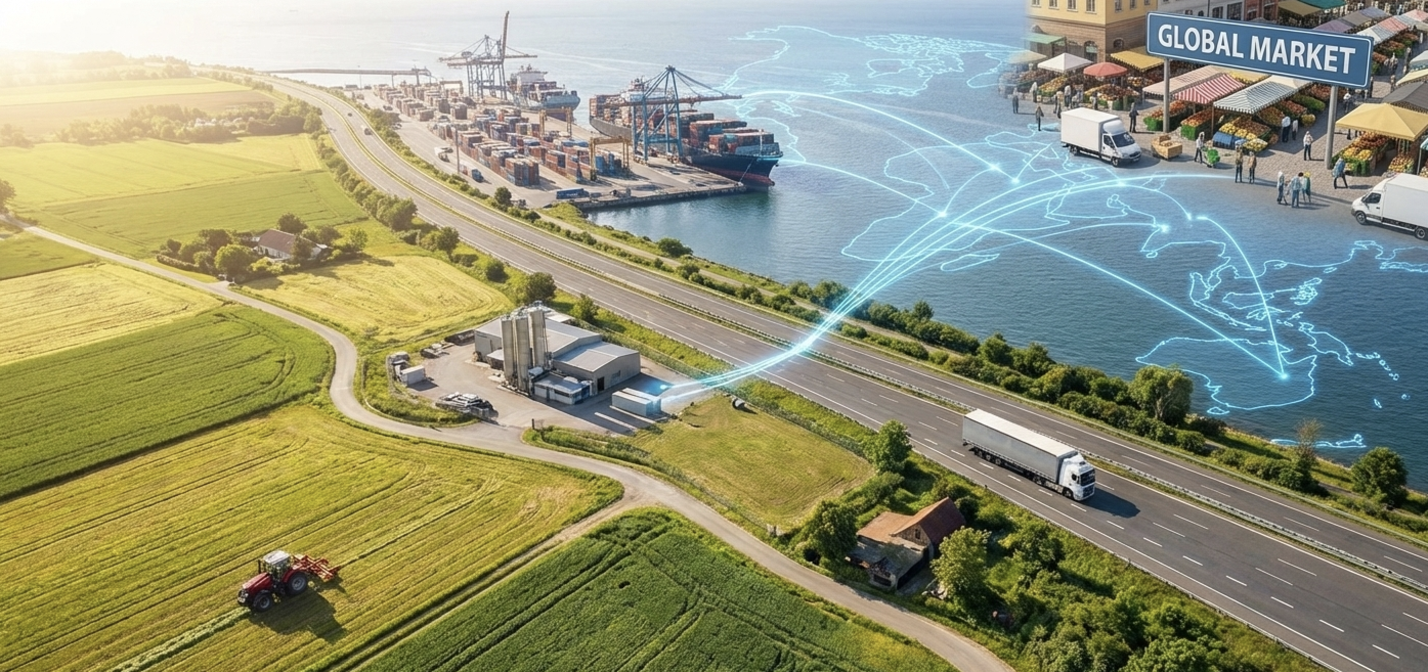 Global agricultural connectivity